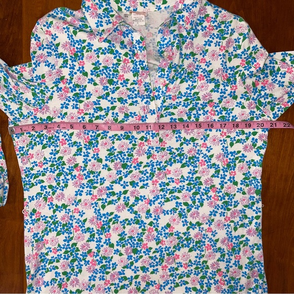 Vintage “The Lilly” by Lilly Pulitzer Floral Shirt Dress SZ XL - Picture 12 of 13
